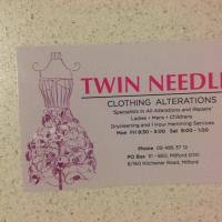 Twin needles