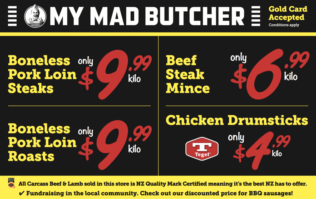 Mad Butcher Specials! Neighbourly Pukekohe, Pukekohe