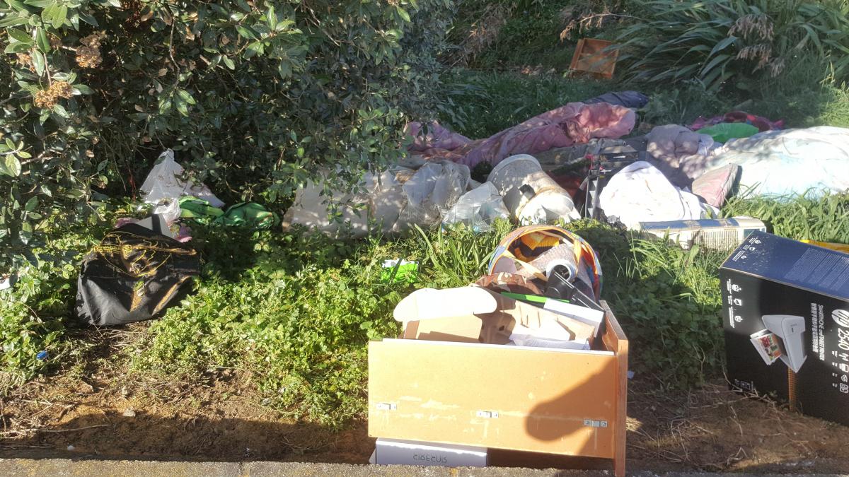 Illegal rubbish dump Neighbourly Otara, Auckland