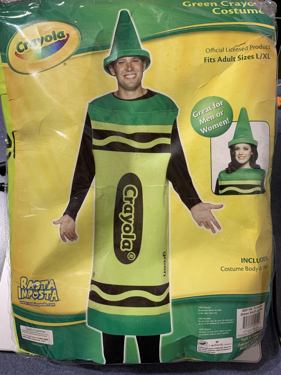 Green Crayola Crayon Women's Costume